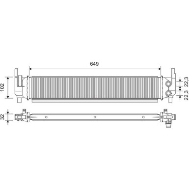 Kühler, Motorkühlung 701362 Kühler, Motorkühlung 701362