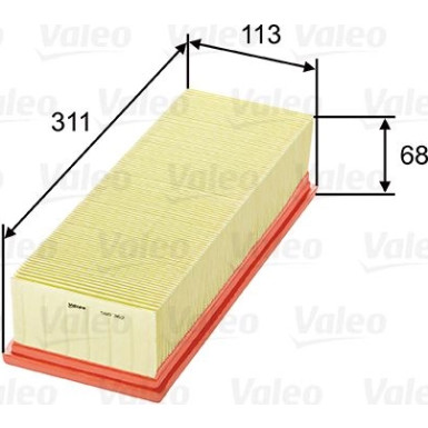 Valeo Luftfilter 585362
