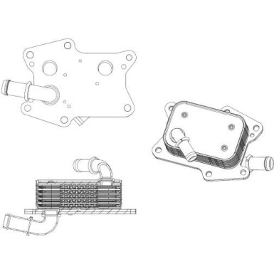 NRF Ölkühler, Motoröl 31830