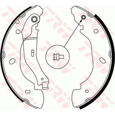 TRW Bremsbackensatz GS8689 TRW Bremsbackensatz GS8689