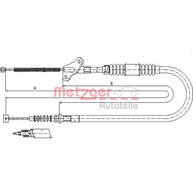 Metzger Seilzug, Feststellbremse 17.2720