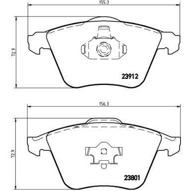 Brembo Bremsbelagsatz, Scheibenbremse PRIME LINE P 10 012