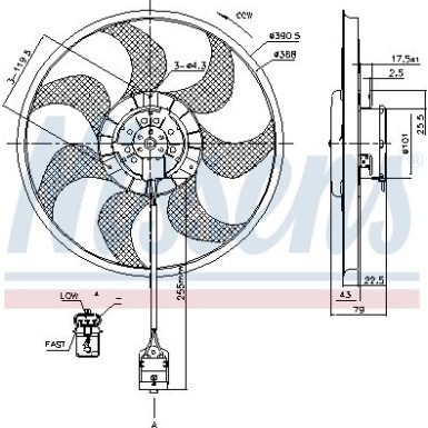 Nissens Lüfter, Motorkühlung 85777