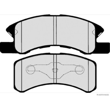 Herth+Buss Jakoparts Bremsbelagsatz, Scheibenbremse J3606021
