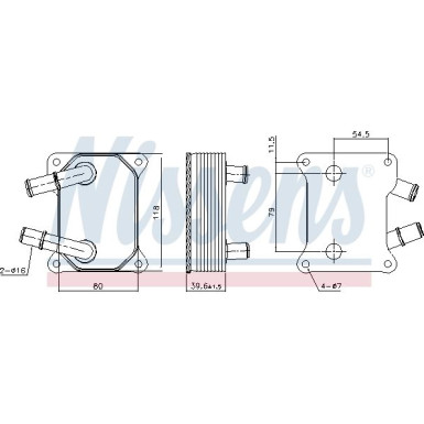 Nissens Ölkühler, Motoröl 90897
