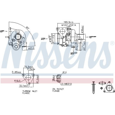 Nissens Turbolader 93262