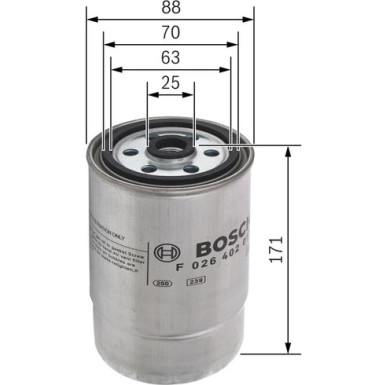 BOSCH Kraftstofffilter F 026 402 013 BOSCH Kraftstofffilter F 026 402 013