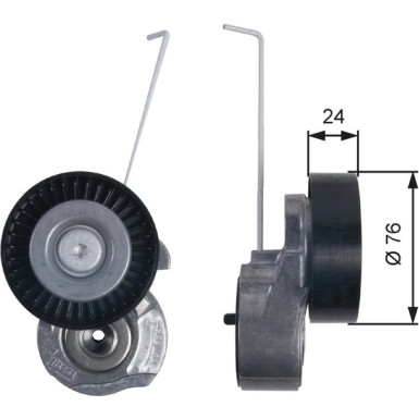 Spannrolle, Keilrippenriemen T38495
