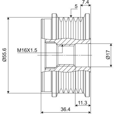 Valeo Generatorfreilauf VALEO NEW SPARE PART 588041