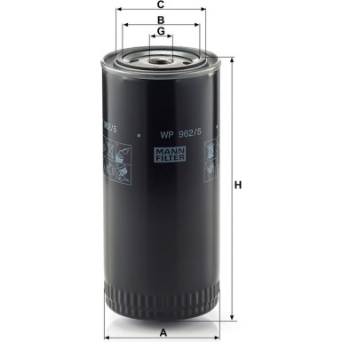 Mann-Filter Ölfilter WP 962/5 Mann-Filter Ölfilter WP 962/5