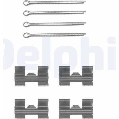 Delphi Zubehörsatz, Scheibenbremsbelag LX0032