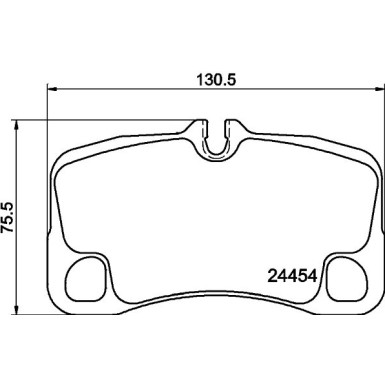 Hella Bremsbelagsatz, Scheibenbremse 8DB 355 013-791