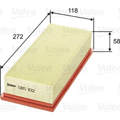 Valeo Luftfilter 585102