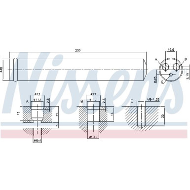 Nissens Trockner, Klimaanlage 95522