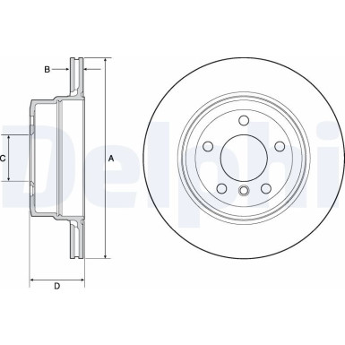 Delphi Bremsscheibe BG4695C Delphi Bremsscheibe BG4695C