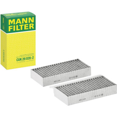 MANN-FILTER CUK 26 028-2 Innenraumfilter, Aktivkohlefilter