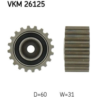 SKF Umlenk-/Führungsrolle, Zahnriemen VKM 26125