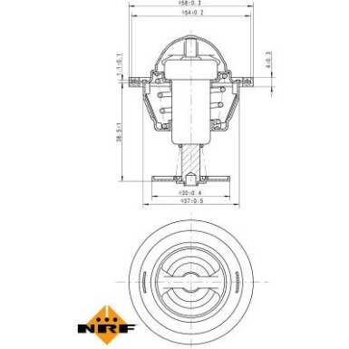 NRF Thermostat, Kühlmittel EASY FIT 725083