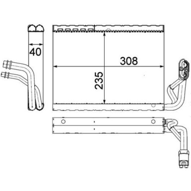 Verdampfer, Klimaanlage AE 91 000P