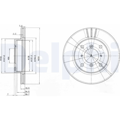 Bremsscheibe BG2583 Bremsscheibe BG2583