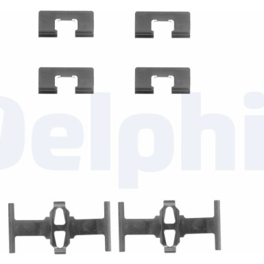 Delphi Zubehörsatz, Scheibenbremsbelag LX0197 Delphi Zubehörsatz, Scheibenbremsbelag LX0197