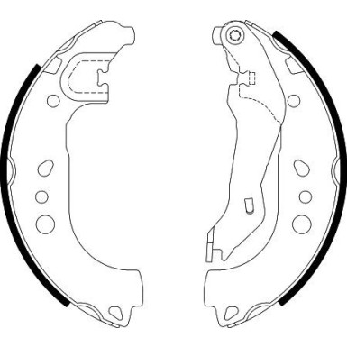 Bremsbackensatz 8DB 355 022-131 Bremsbackensatz 8DB 355 022-131