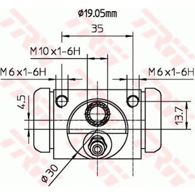 TRW Radbremszylinder BWD314 TRW Radbremszylinder BWD314