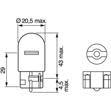 Glühlampe, Blinkleuchte 1 987 301 096 Glühlampe, Blinkleuchte 1 987 301 096