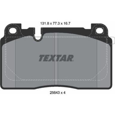 Textar Bremsbelagsatz, Scheibenbremse 2564305