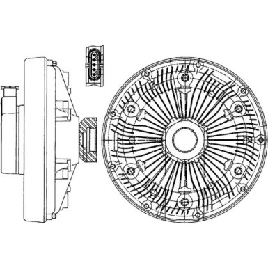 Mahle Kupplung, Kühlerlüfter BEHR Premium Line CFC 229 000P