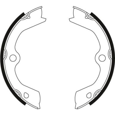 TRW Bremsbackensatz, Feststellbremse GS8606