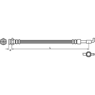 Metzger Bremsschlauch 4110880