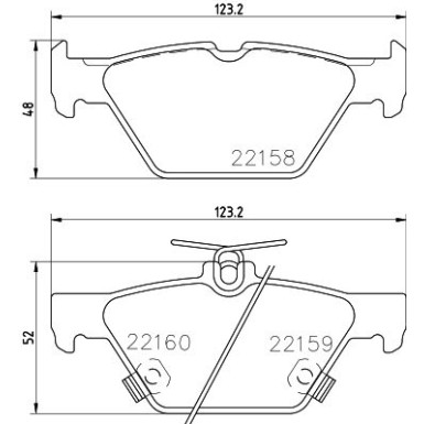 Hella Bremsbelagsatz, Scheibenbremse 8DB 355 023-341