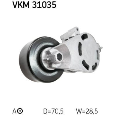 SKF Spannrolle, Keilrippenriemen VKM 31035