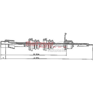 Metzger Tachowelle S 31024