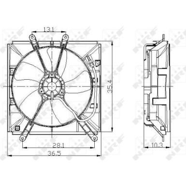 Lüfter, Motorkühlung 47016 Lüfter, Motorkühlung 47016
