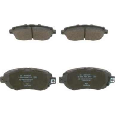 BOSCH Bremsbelagsatz, Scheibenbremse 0 986 494 211 BOSCH Bremsbelagsatz, Scheibenbremse 0 986 494 211