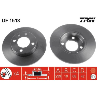 Bremsscheibe DF1518
