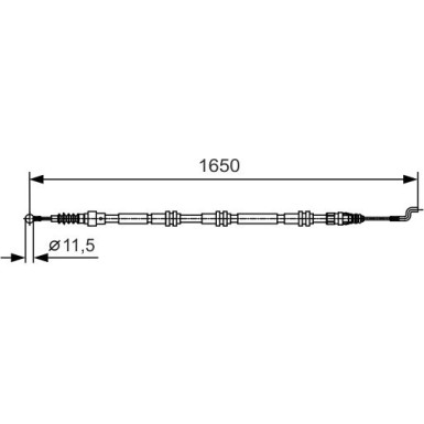 BOSCH Seilzug, Feststellbremse 1 987 482 016