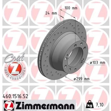 Zimmermann Bremsscheibe SPORT Z 460.1516.52
