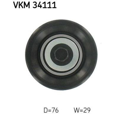 SKF Umlenk-/Führungsrolle, Keilrippenriemen VKM 34111