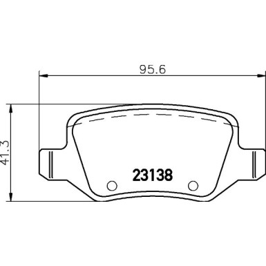 Hella Bremsbelagsatz, Scheibenbremse 8DB 355 012-131 Hella Bremsbelagsatz, Scheibenbremse 8DB 355 012-131