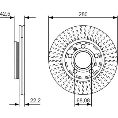 BOSCH Bremsscheibe 0 986 479 C89 BOSCH Bremsscheibe 0 986 479 C89