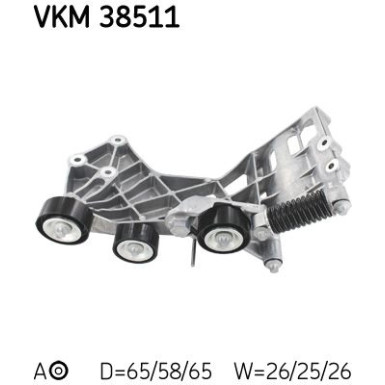 Spannrolle, Keilrippenriemen VKM 38511