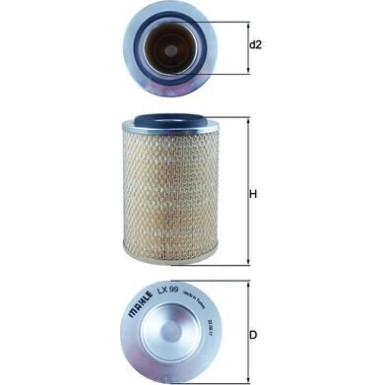 Knecht Luftfilter LX 99