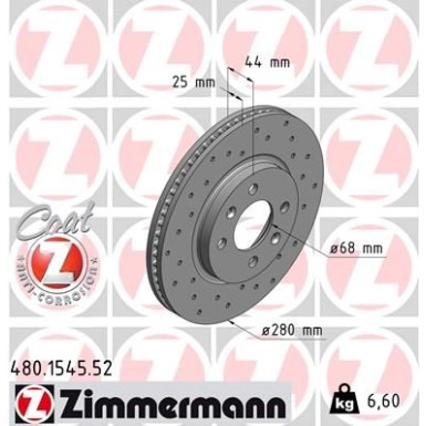 Bremsscheibe 480.1545.52 Bremsscheibe 480.1545.52