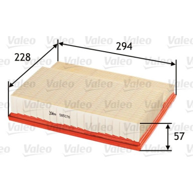Valeo Luftfilter 585076