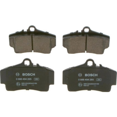 Bremsbelagsatz, Scheibenbremse 0 986 494 265 Bremsbelagsatz, Scheibenbremse 0 986 494 265