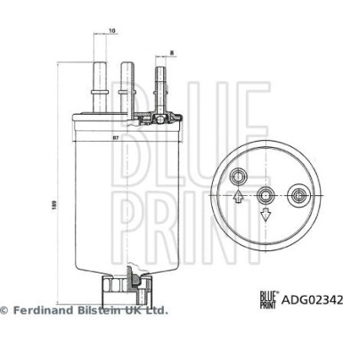 Blue Print Kraftstofffilter ADG02342
