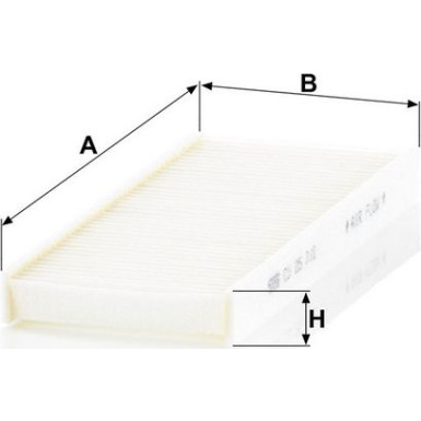 MANN-FILTER CU 25 010-2 Innenraumfilter, Partikelfilter MANN-FILTER CU 25 010-2 Innenraumfilter, Partikelfilter